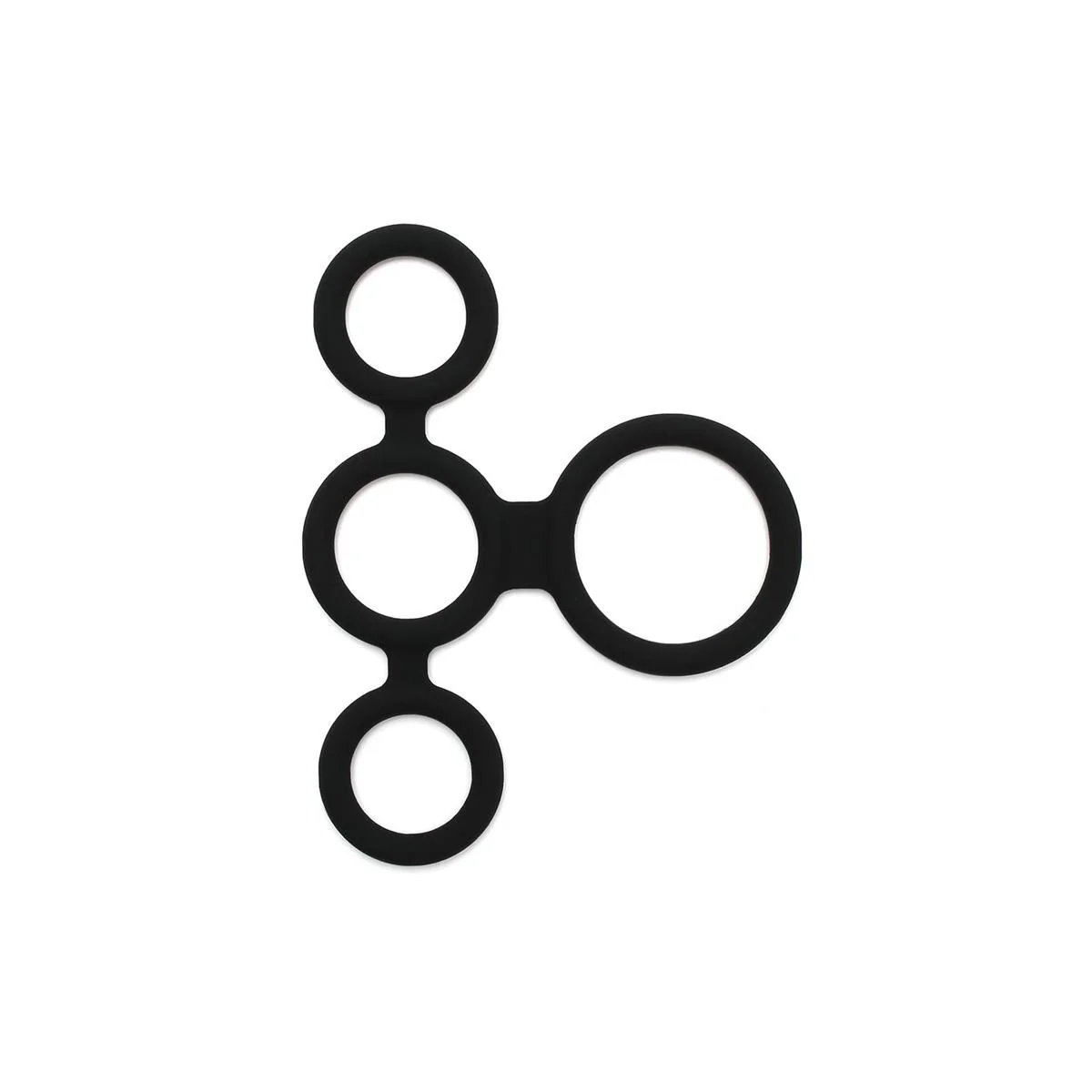 Quatro Penisring und Hodenteiler von Latex Play kaufen | Fesselliebe