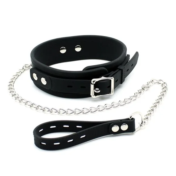 Halsband mit Leine von Latex Play kaufen | Fesselliebe