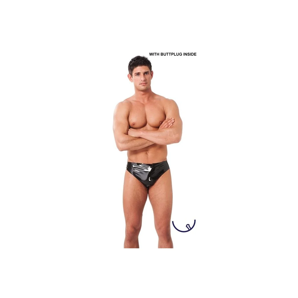 Boxershorts mit Innenstöpsel von Latex Play kaufen | Fesselliebe