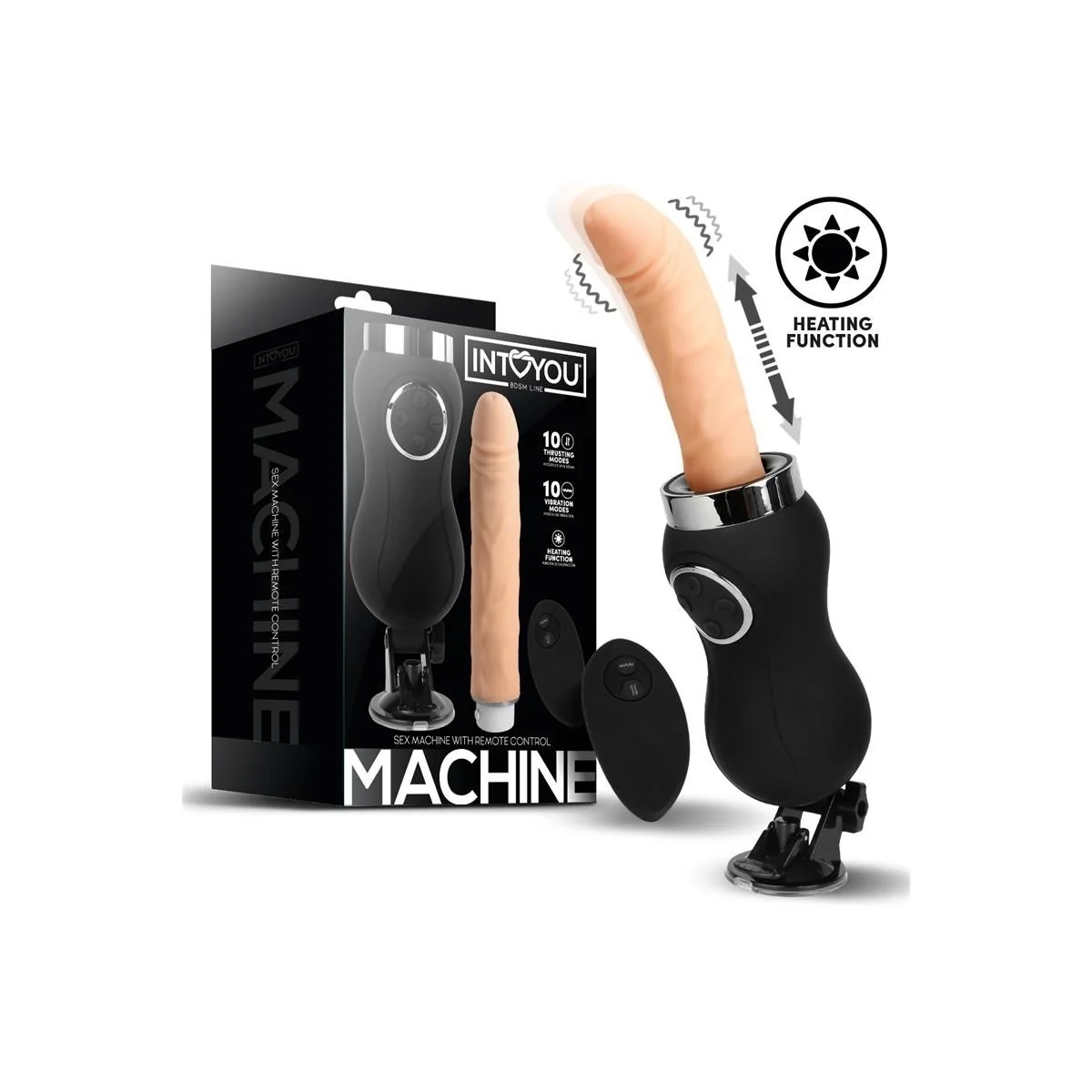 Sexmaschine Vibration, Stoßen und Wärme Fernbedienung USB von Intoyou Bdsm Line kaufen | Fesselliebe