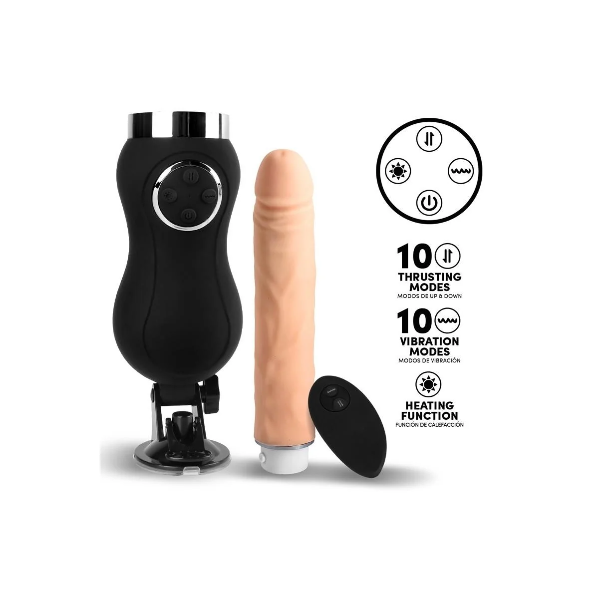 Sexmaschine Vibration, Stoßen und Wärme Fernbedienung USB von Intoyou Bdsm Line kaufen | Fesselliebe