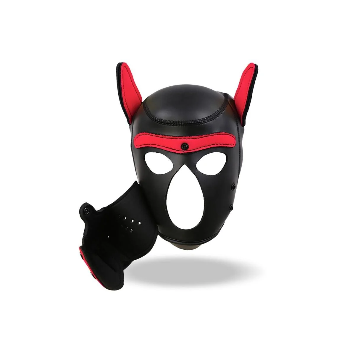 Hound Dog Hound mit abnehmbarem Maulkorb Neopren Schwarz/Rot Einheitsgröße von Intoyou Bdsm Line kaufen | Fesselliebe