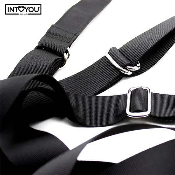 VERSTELLBARE TÜRSCHAUKEL MIT BEINSTÜTZEN UND SITZFLÄCHE VON INTOYOU BDSM LINE