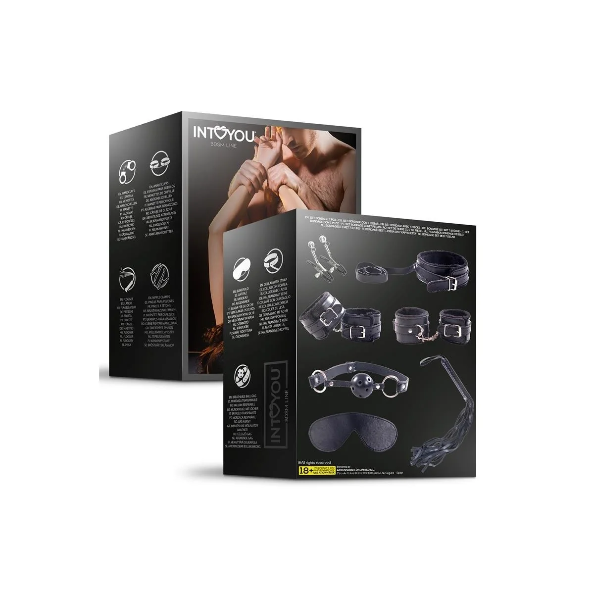 7-TEILIGES BONDAGE-SET, FURRY KIT VON INTOYOU BDSM LINE