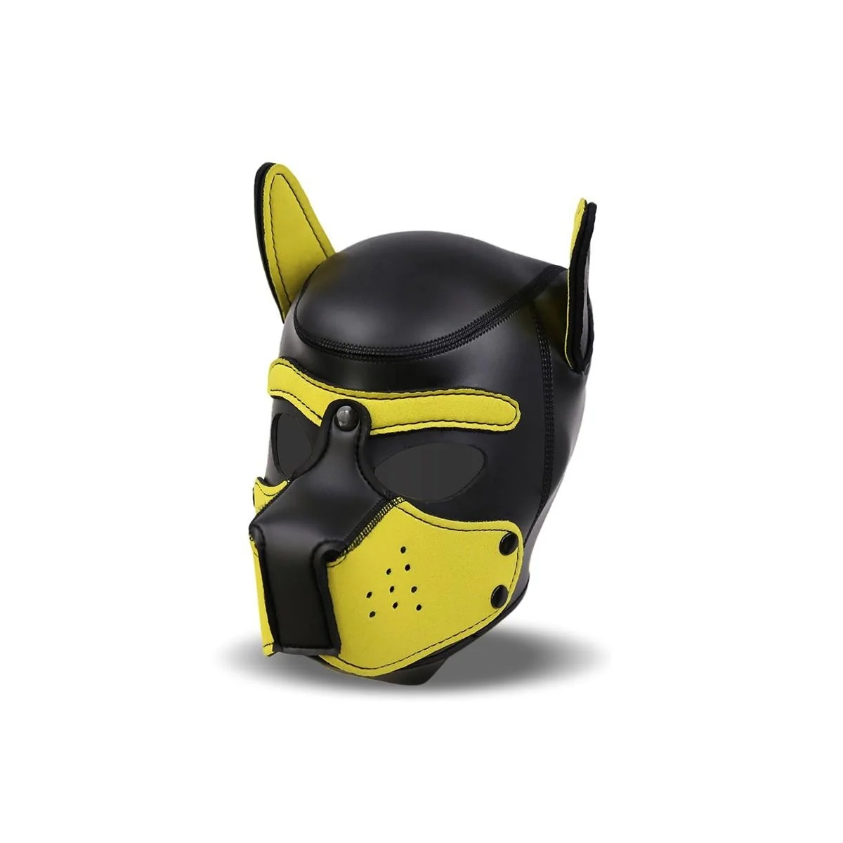Hound Neopren Dog Hound Abnehmbarer Maulkorb Schwarz/Gelb Einheitsgröße von Intoyou Bdsm Line kaufen | Fesselliebe