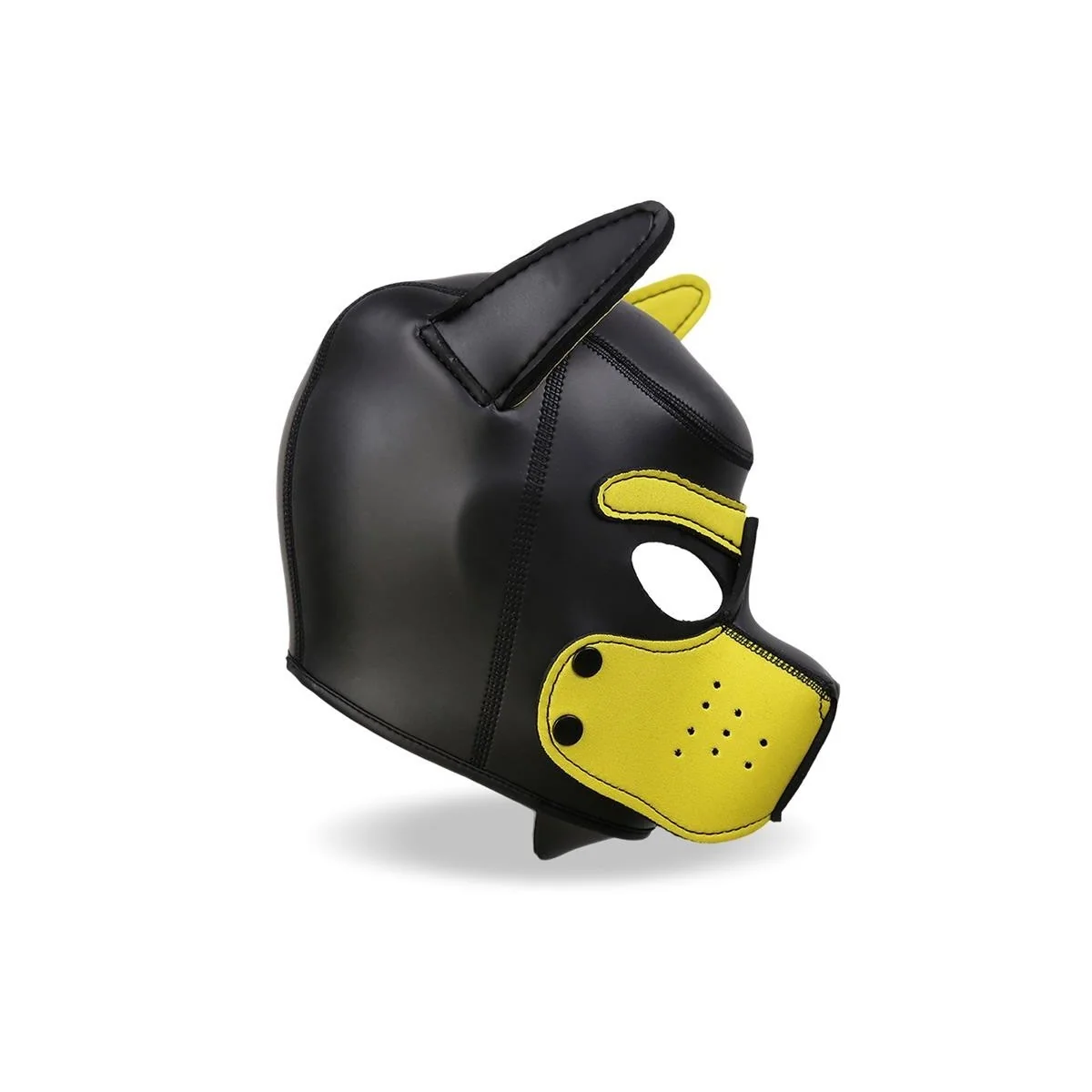 Hound Neopren Dog Hound Abnehmbarer Maulkorb Schwarz/Gelb Einheitsgröße von Intoyou Bdsm Line kaufen | Fesselliebe