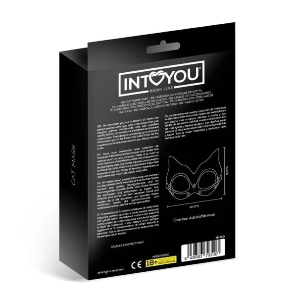 Kaissy Katzenmaske Verstellbar von Intoyou Bdsm Line kaufen | Fesselliebe