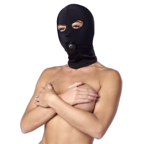Spandex-Maske mit Ballknebel von Bondage Play kaufen | Fesselliebe