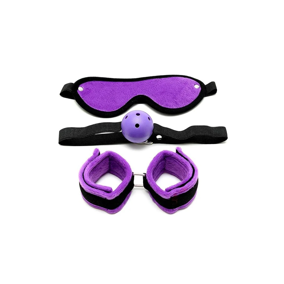 Rimba 3-teiliges Bondage-Set Lila von Bondage Play kaufen | Fesselliebe