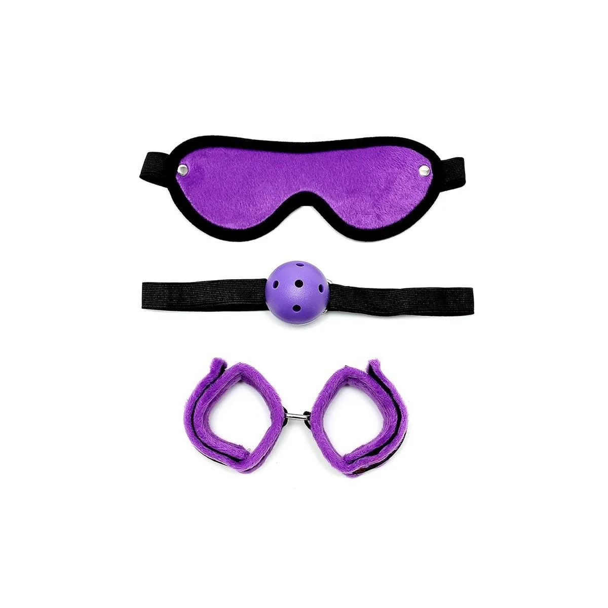 Rimba 3-teiliges Bondage-Set Lila von Bondage Play kaufen | Fesselliebe