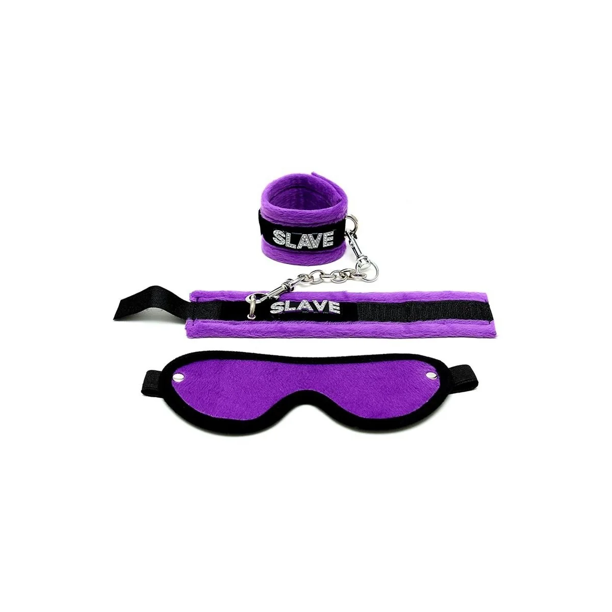 Rimba Handschellen und Augenmaske Lila von Bondage Play kaufen | Fesselliebe