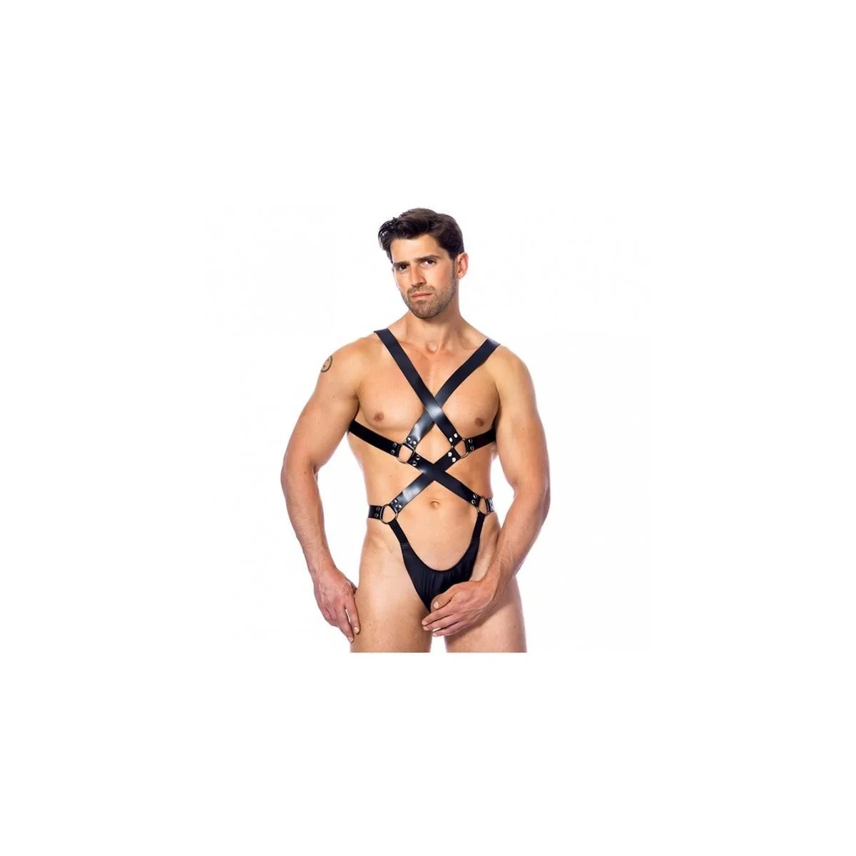 Verstellbares Ganzkörper-Leder-Geschirr von Bondage Play kaufen | Fesselliebe