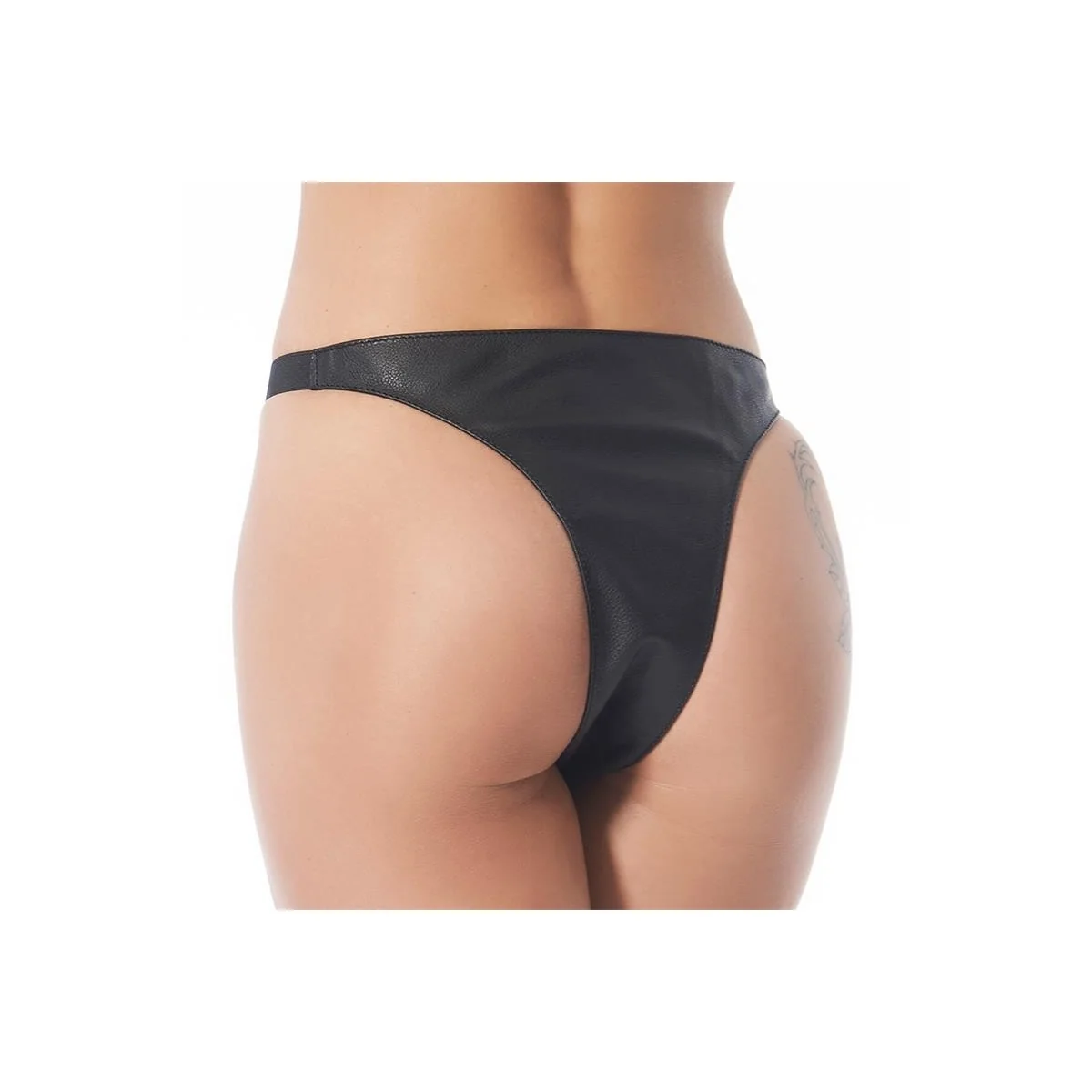 Verstellbare schwarze Slips von Bondage Play kaufen | Fesselliebe