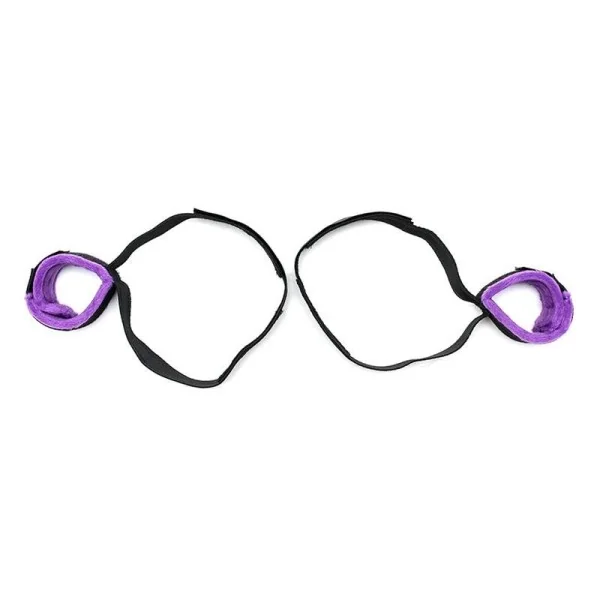 Manschettenset für Handgelenk und Oberschenkel, verstellbar, Violett von Bondage Play kaufen | Fesselliebe