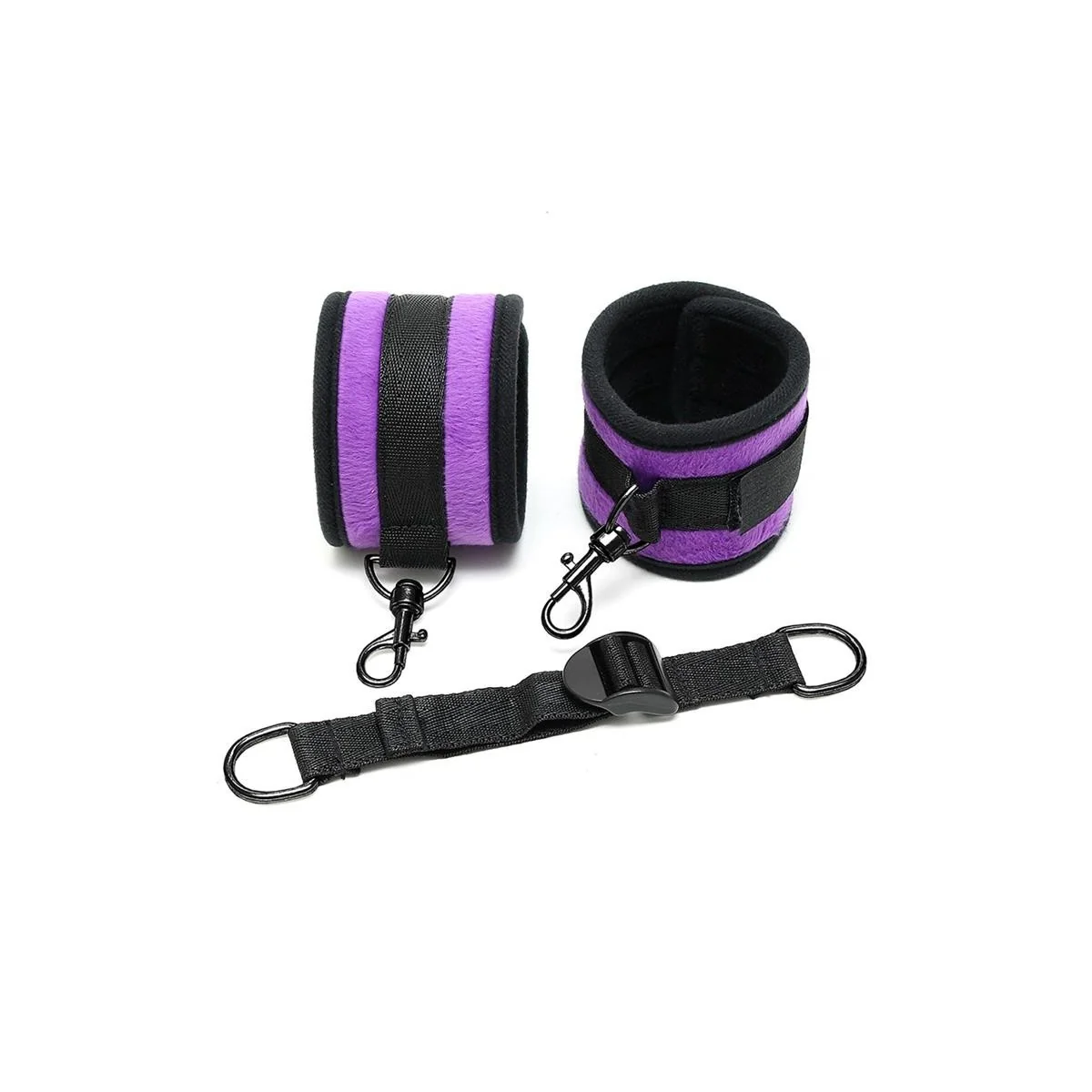 Rimba Fußfesseln mit verstellbarem Spreizgurt verstellbar lila von Bondage Play kaufen | Fesselliebe