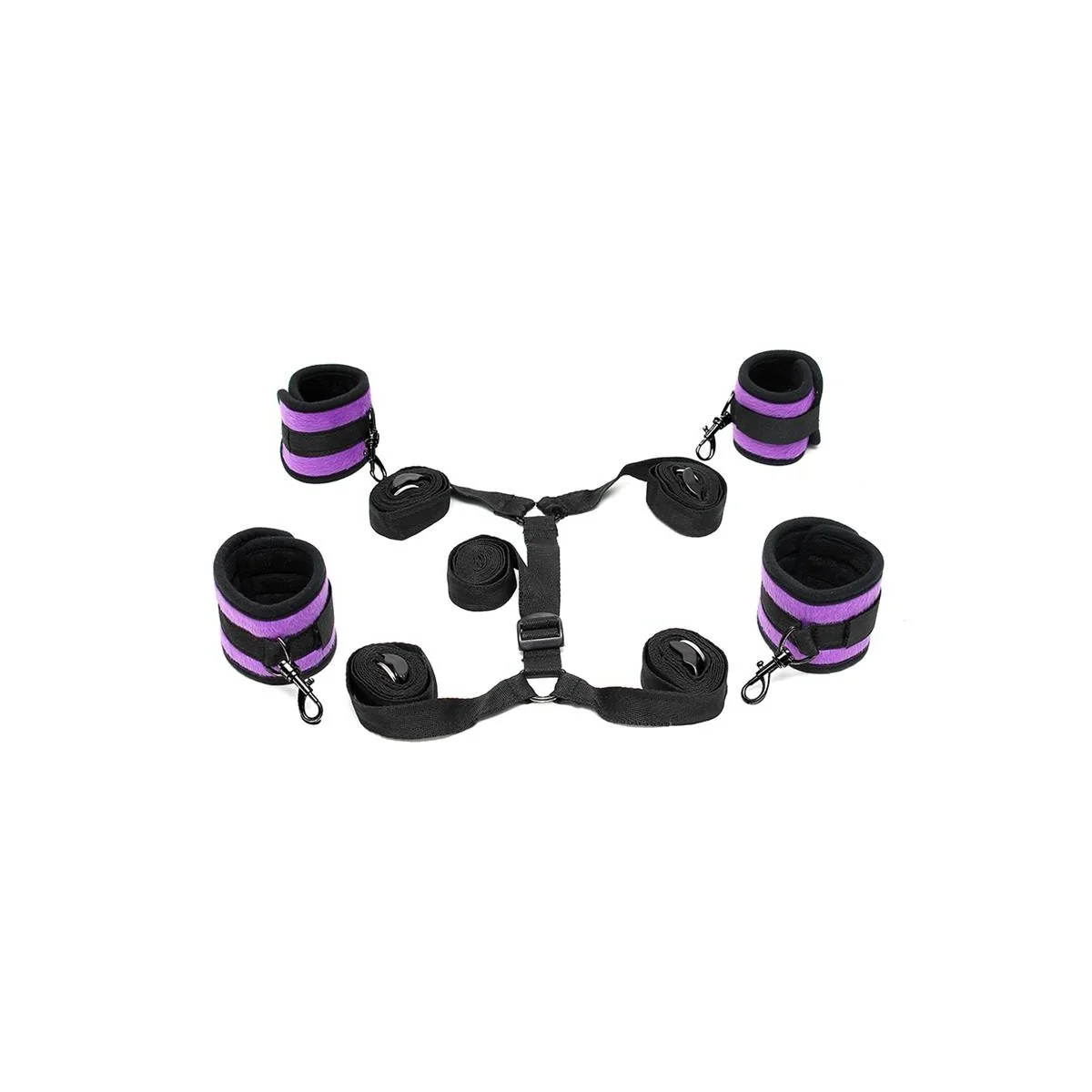 Fesselset für unter die Matratze, Lila von Bondage Play kaufen | Fesselliebe