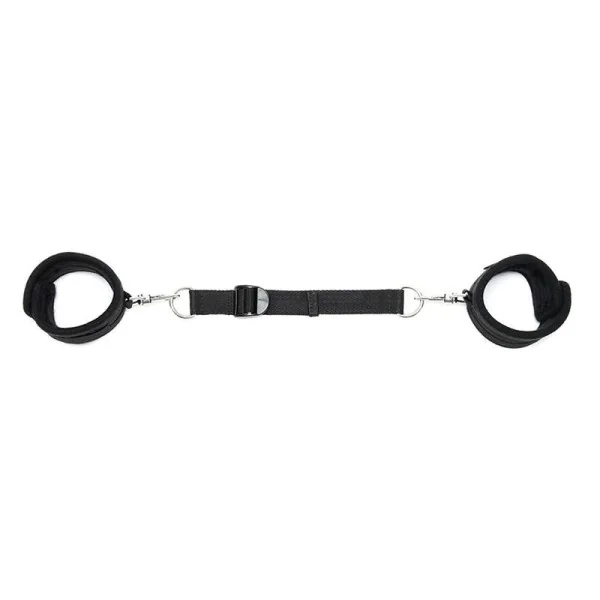 Rimba Fußfesseln mit verstellbarem Spreizgurt verstellbar schwarz von Bondage Play kaufen | Fesselliebe