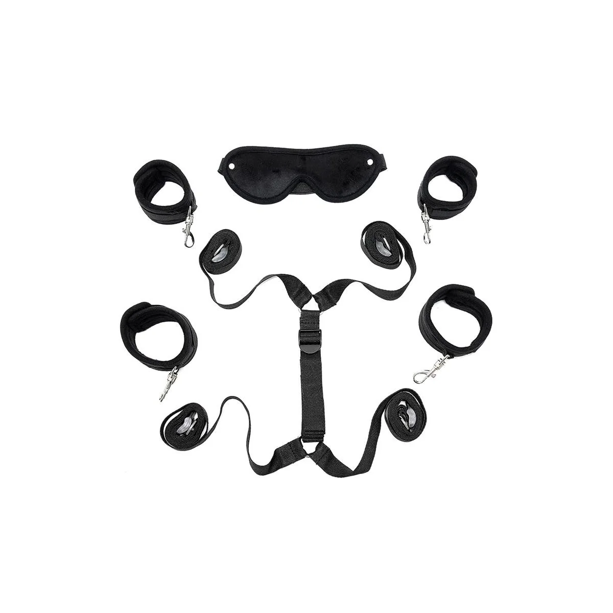 Fesselset unter der Matratze, Schwarz von Bondage Play kaufen | Fesselliebe