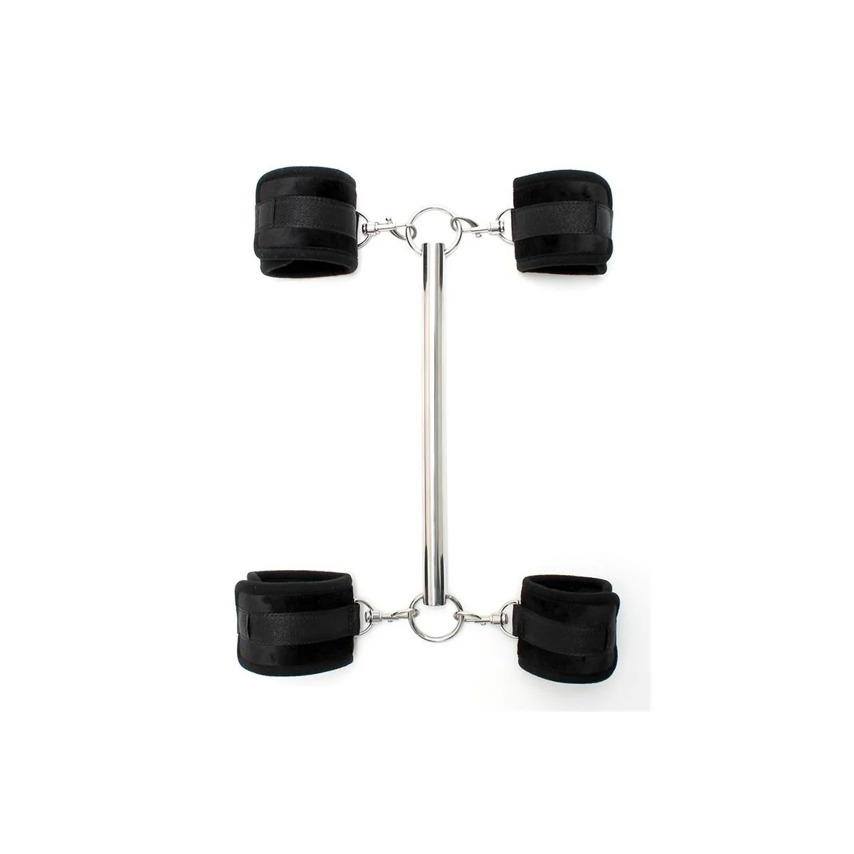 Spreizstange mit 4 abnehmbaren Fesseln Schwarz von Bondage Play kaufen | Fesselliebe