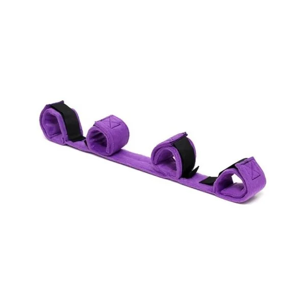 Spreizstange mit 4 Fesseln Lila von Bondage Play kaufen | Fesselliebe