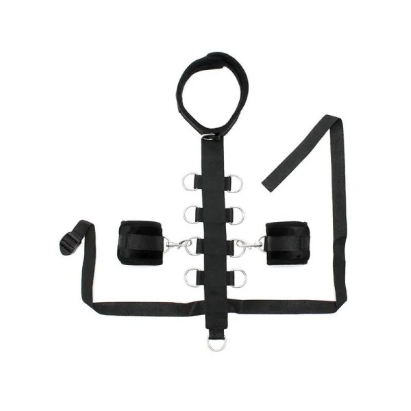 Stellkragen mit Manschetten Schwarz von Bondage Play kaufen | Fesselliebe