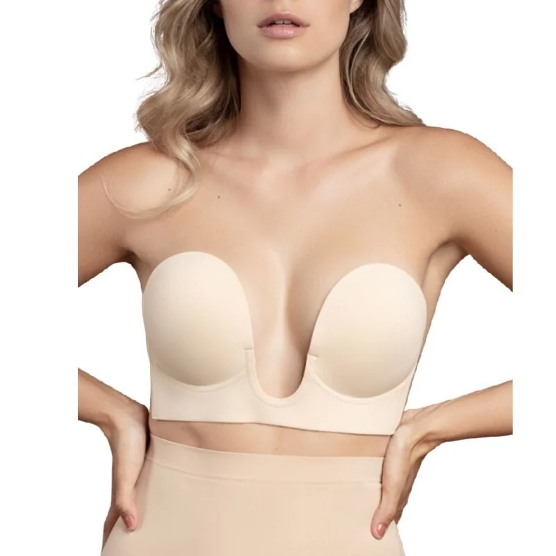 BH ohne Griffe En U Beige Cup D von Bye Bra - Bras kaufen | Fesselliebe