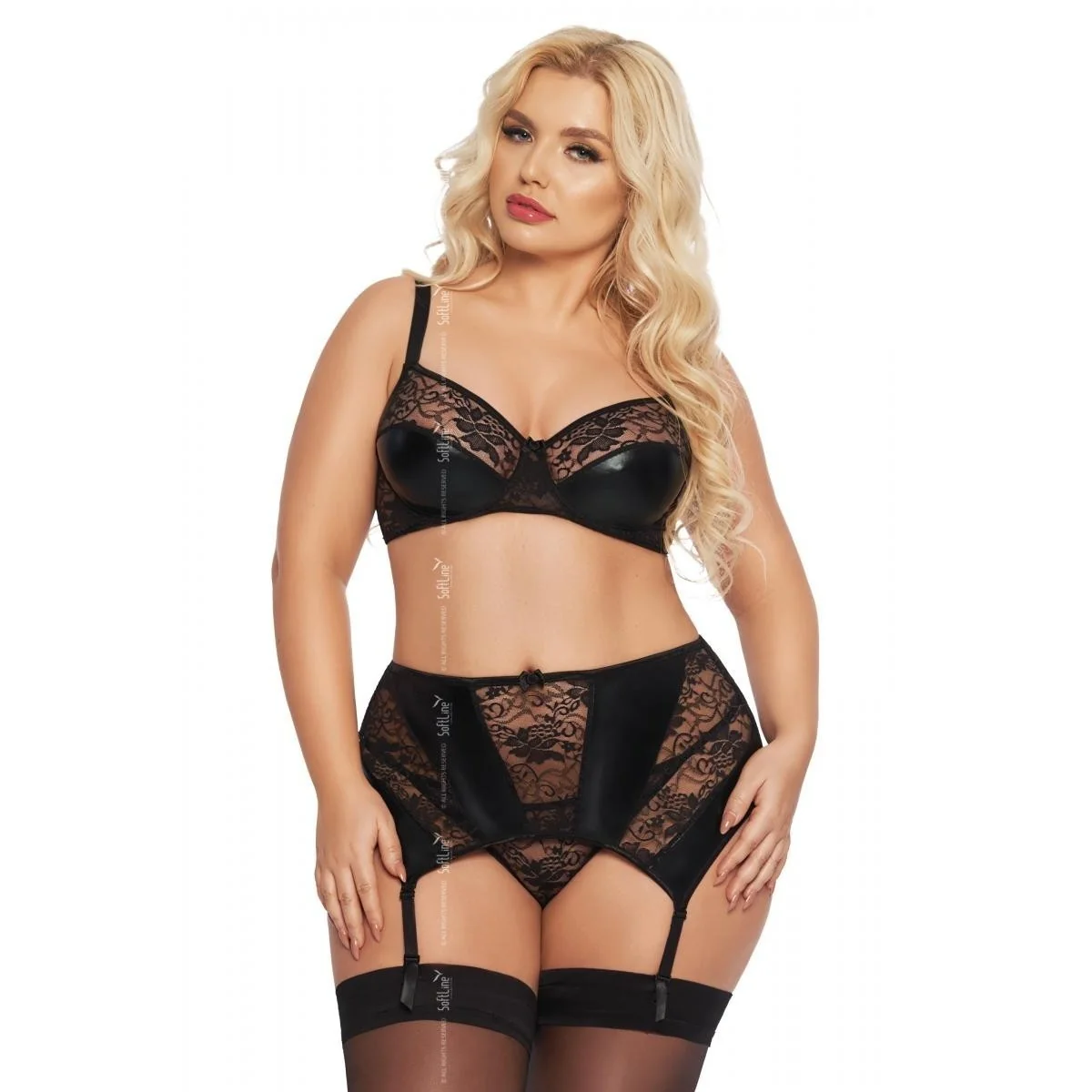 Schwarzes Set 1898 von Softline Plus Size kaufen | Fesselliebe