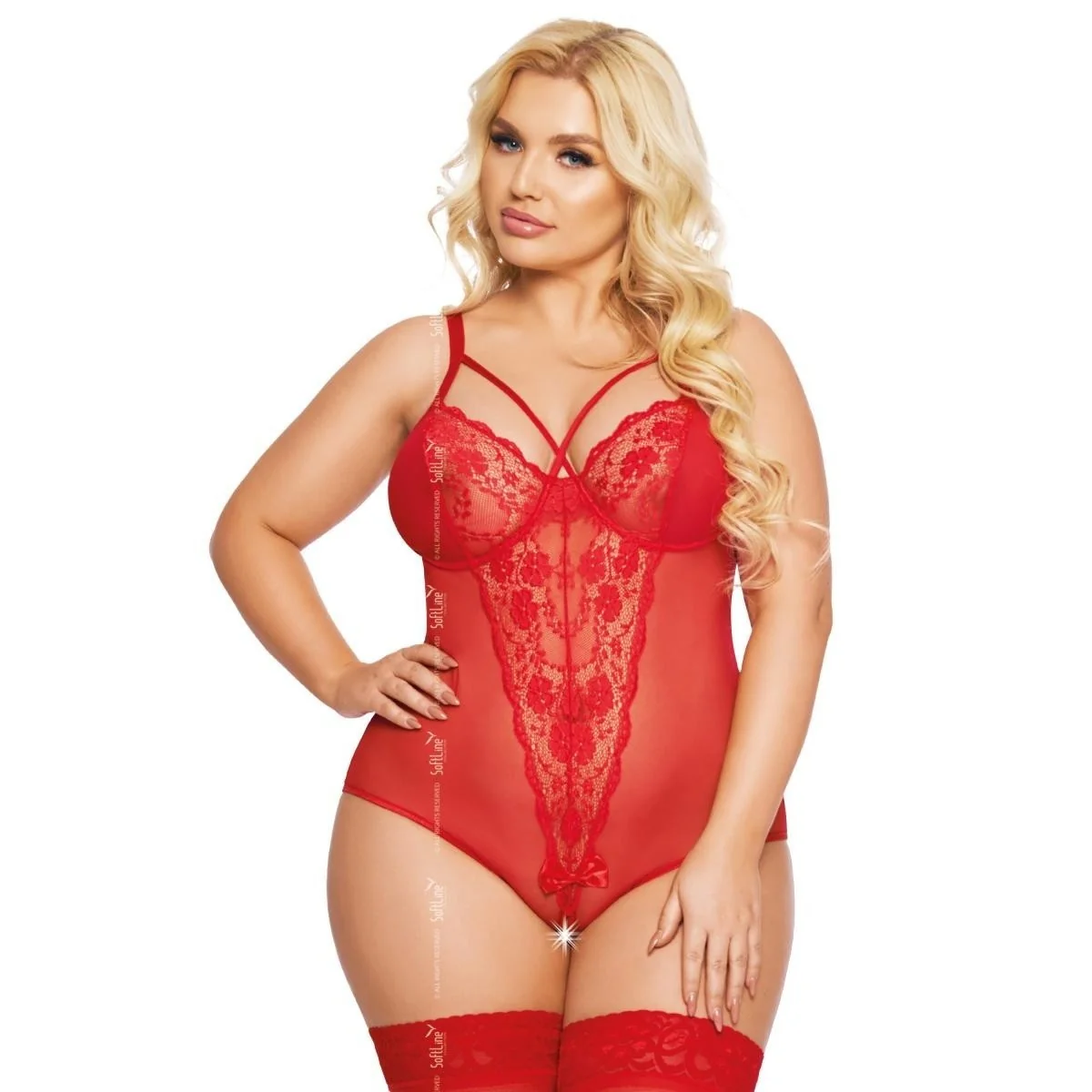 Roter Body Ouvert 1891 von Softline Plus Size Collection kaufen | Fesselliebe