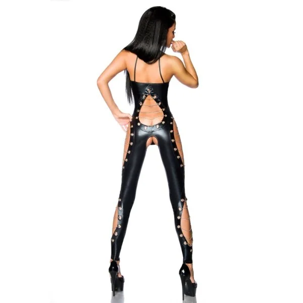 Schwarzer Wetlook Overall 18170 von Saresia kaufen | Fesselliebe