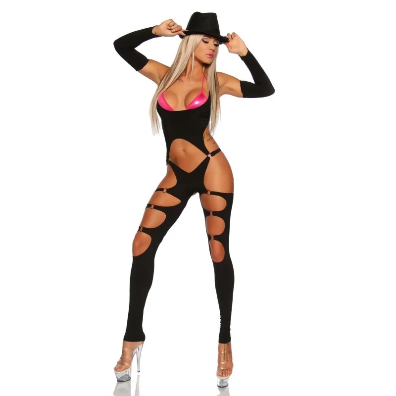 Schwarzer Gogo-Overall & Armstulpen 18031 von Saresia kaufen | Fesselliebe 2