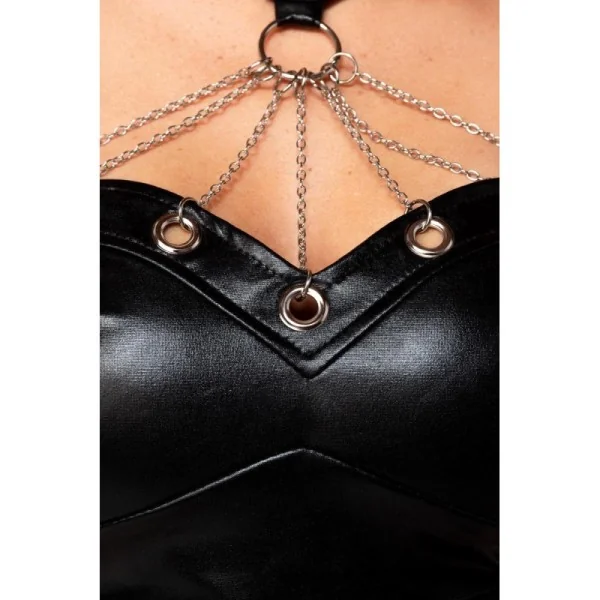 Schwarzes Wetlook Set 18286 von Saresia kaufen | Fesselliebe