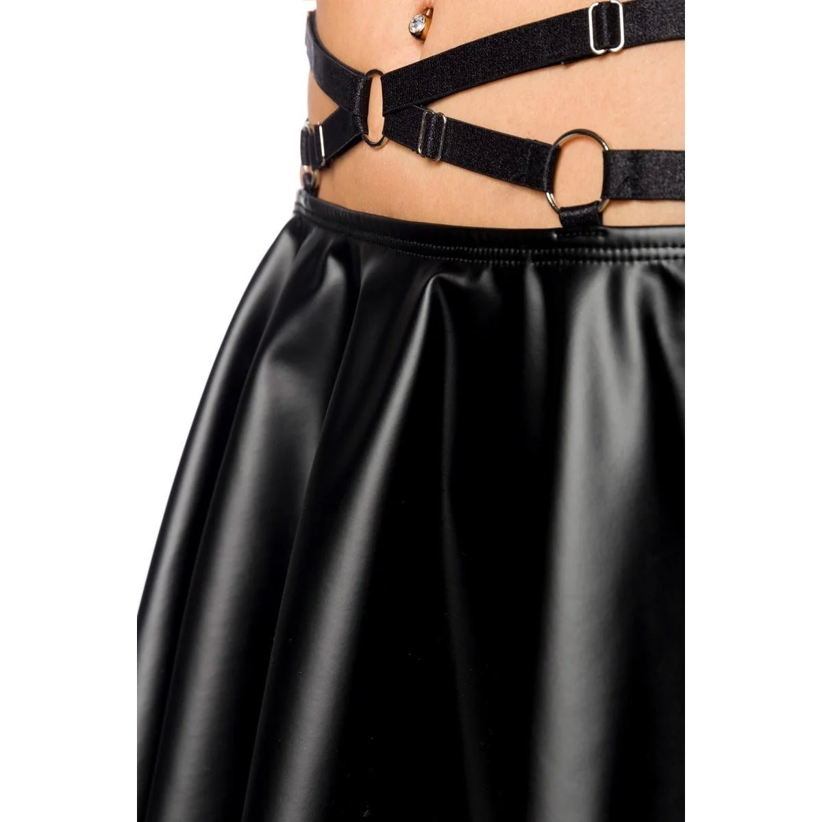 Harness-Wetlook-Set mit Ausgestelltem Rock 18264 von Saresia kaufen | Fesselliebe