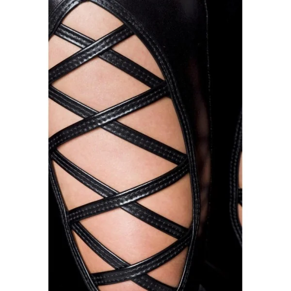 Schwarzes Wetlook-Set 18213 von Saresia kaufen | Fesselliebe