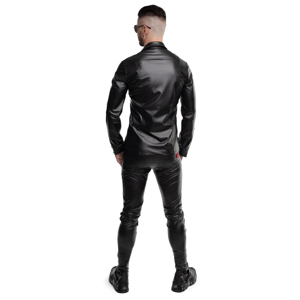 LANGARM HERREN SHIRT RMPASQUALE001 SCHWARZ VON REGNES FETISH PLANET
