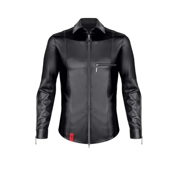 LANGARM HERREN SHIRT RMPASQUALE001 SCHWARZ VON REGNES FETISH PLANET