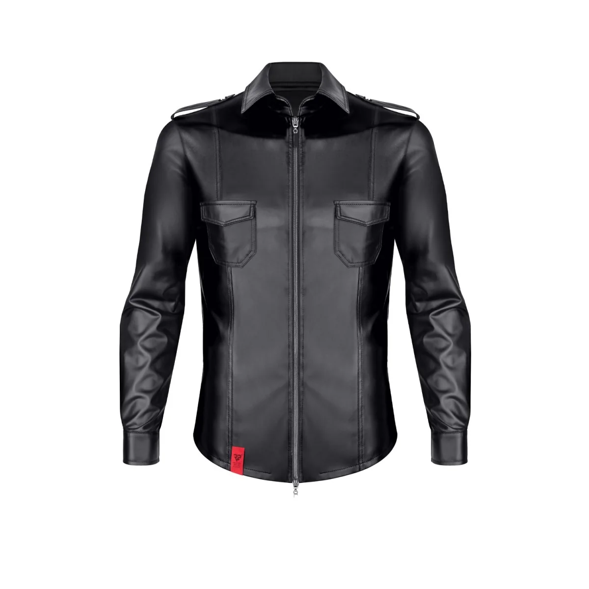 LANGARM HERREN SHIRT RMNATALE001 SCHWARZ VON REGNES FETISH PLANET