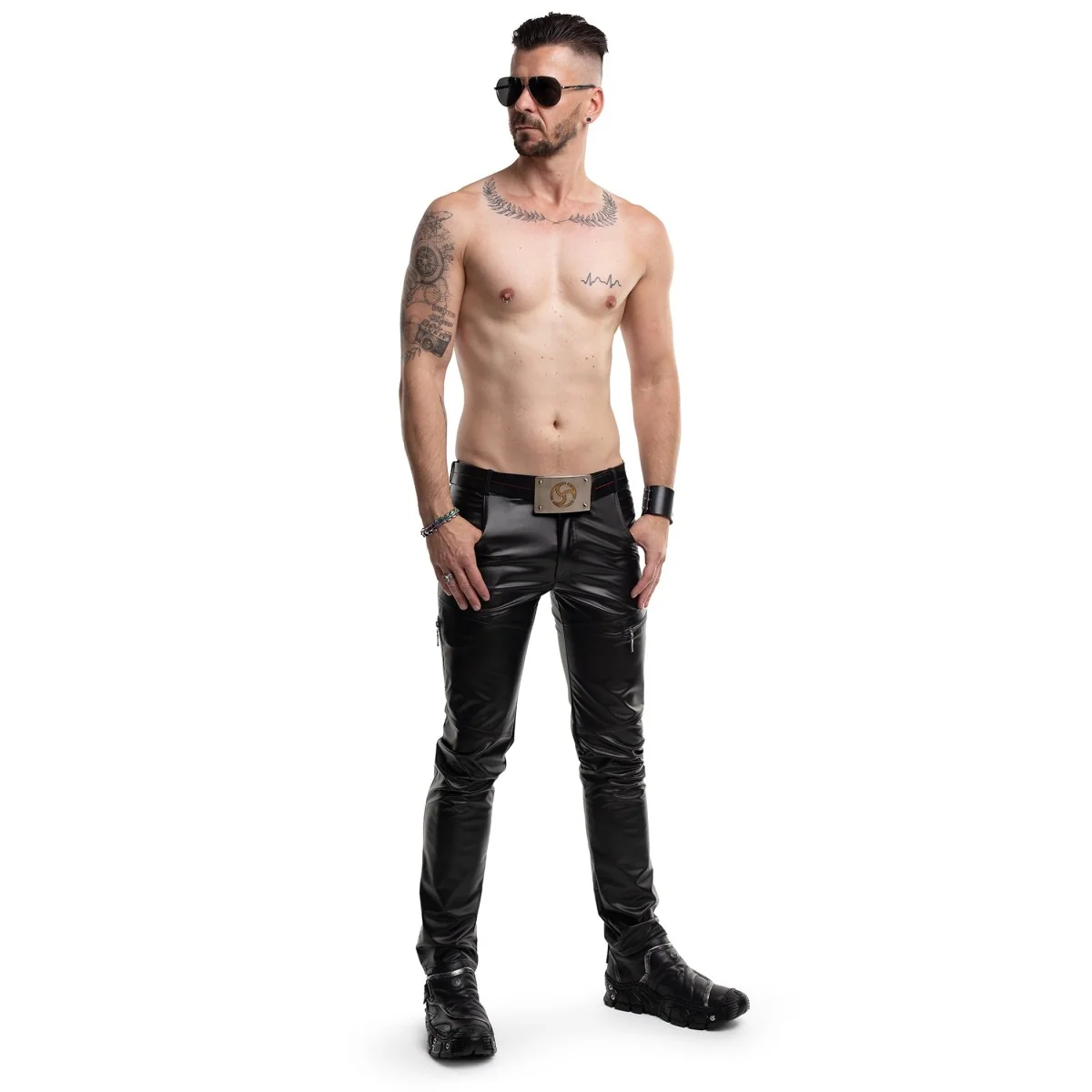 LANGE HERREN HOSE RMAMEDEO001 SCHWARZ VON REGNES FETISH PLANET