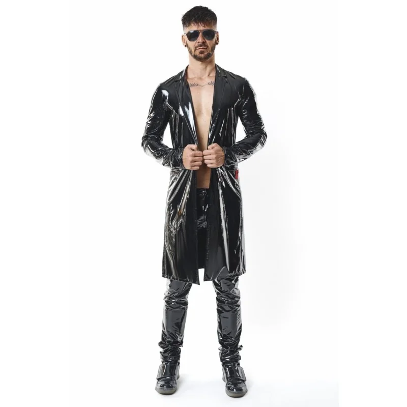 Halblanger Herren Lack-Mantel RMStefano by RFP nextGEN Collection kaufen | Fesselliebe