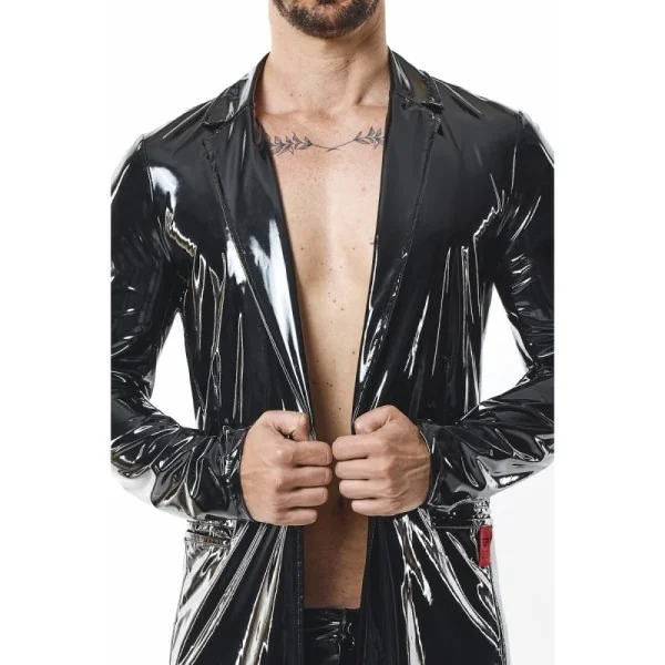 Halblanger Herren Lack-Mantel RMStefano by RFP nextGEN Collection kaufen | Fesselliebe