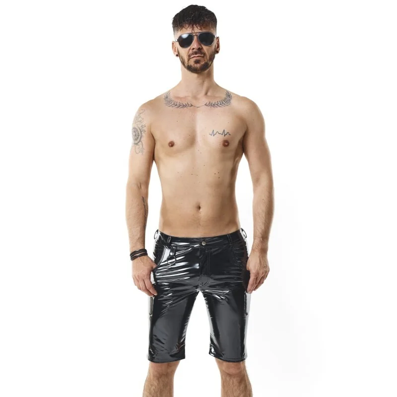 Herren Pvc Shorts Rmflaviopvc Schwarz von Nextgen Collection kaufen | Fesselliebe