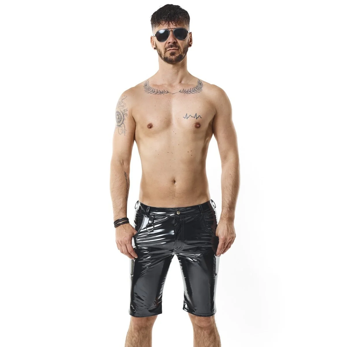 Herren Pvc Shorts Rmflaviopvc Schwarz von Nextgen Collection kaufen | Fesselliebe