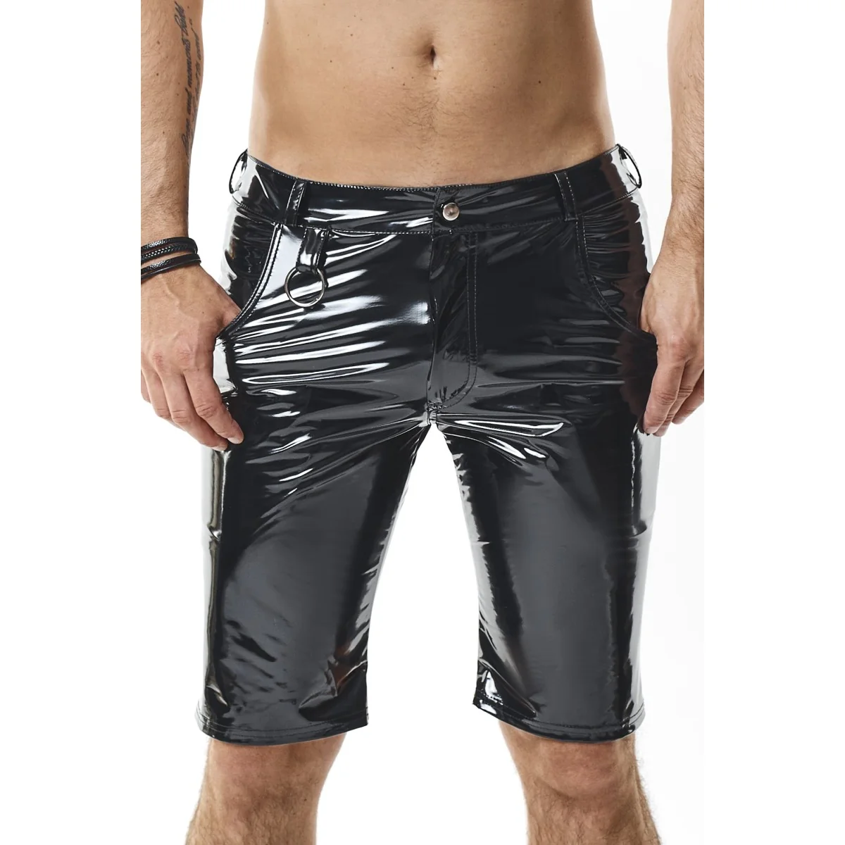 Herren Pvc Shorts Rmflaviopvc Schwarz von Nextgen Collection kaufen | Fesselliebe
