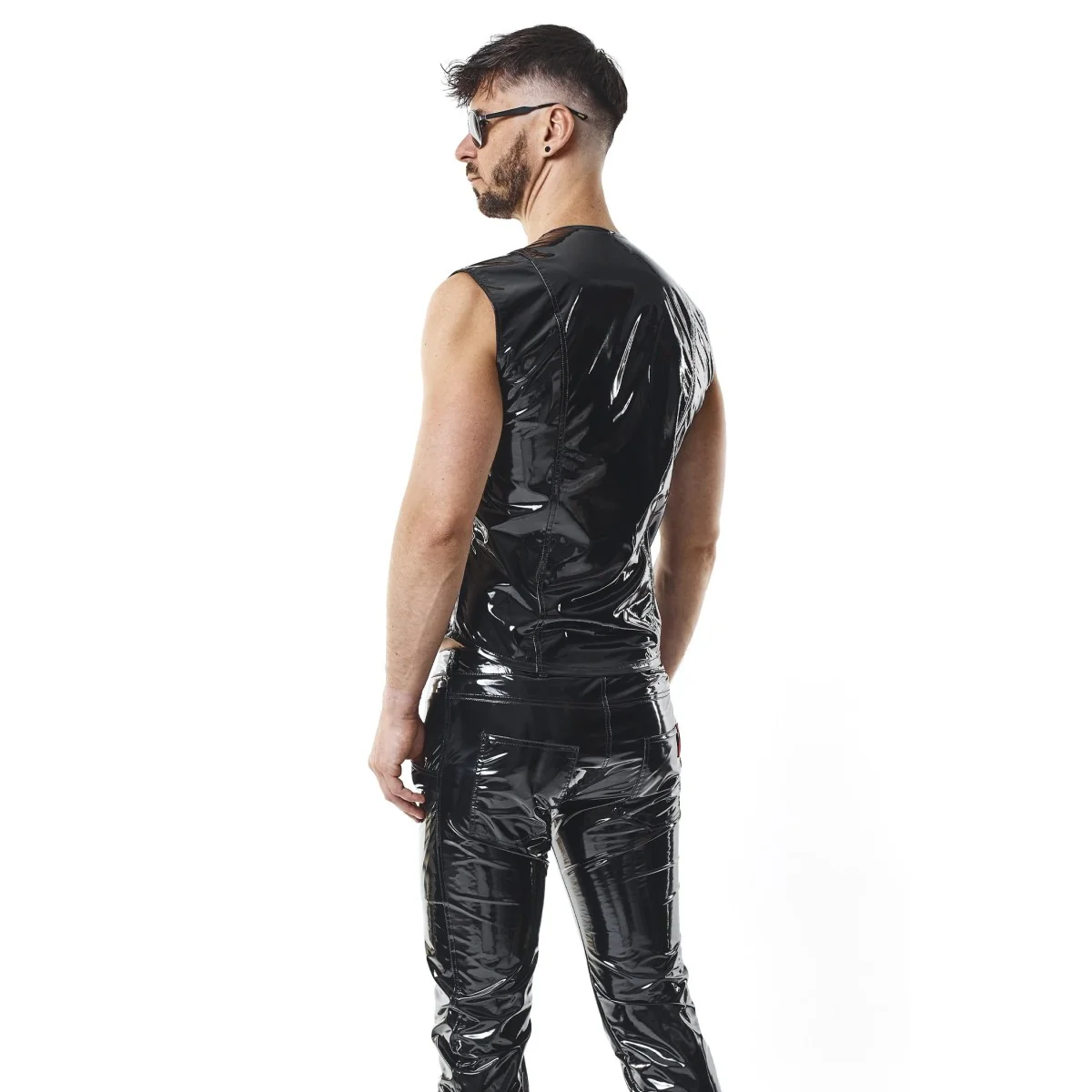 Pvc Herren Weste Rmotellopvc Schwarz von Nextgen Collection kaufen | Fesselliebe