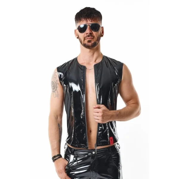 Pvc Herren Weste Rmotellopvc Schwarz von Nextgen Collection kaufen | Fesselliebe