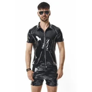 Pvc Herren Polo Shirt Rmroccopvc Schwarz von Nextgen Collection kaufen | Fesselliebe