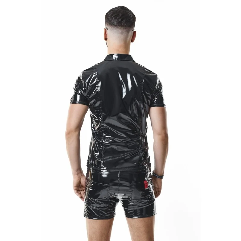 Pvc Herren Polo Shirt Rmroccopvc Schwarz von Nextgen Collection kaufen | Fesselliebe 2