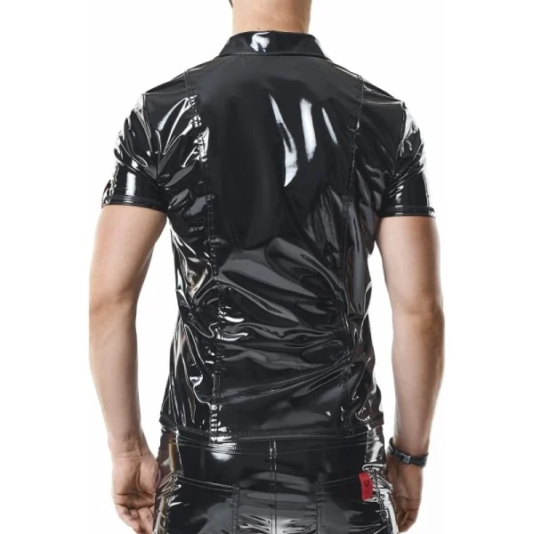 Pvc Herren Polo Shirt Rmroccopvc Schwarz von Nextgen Collection kaufen | Fesselliebe
