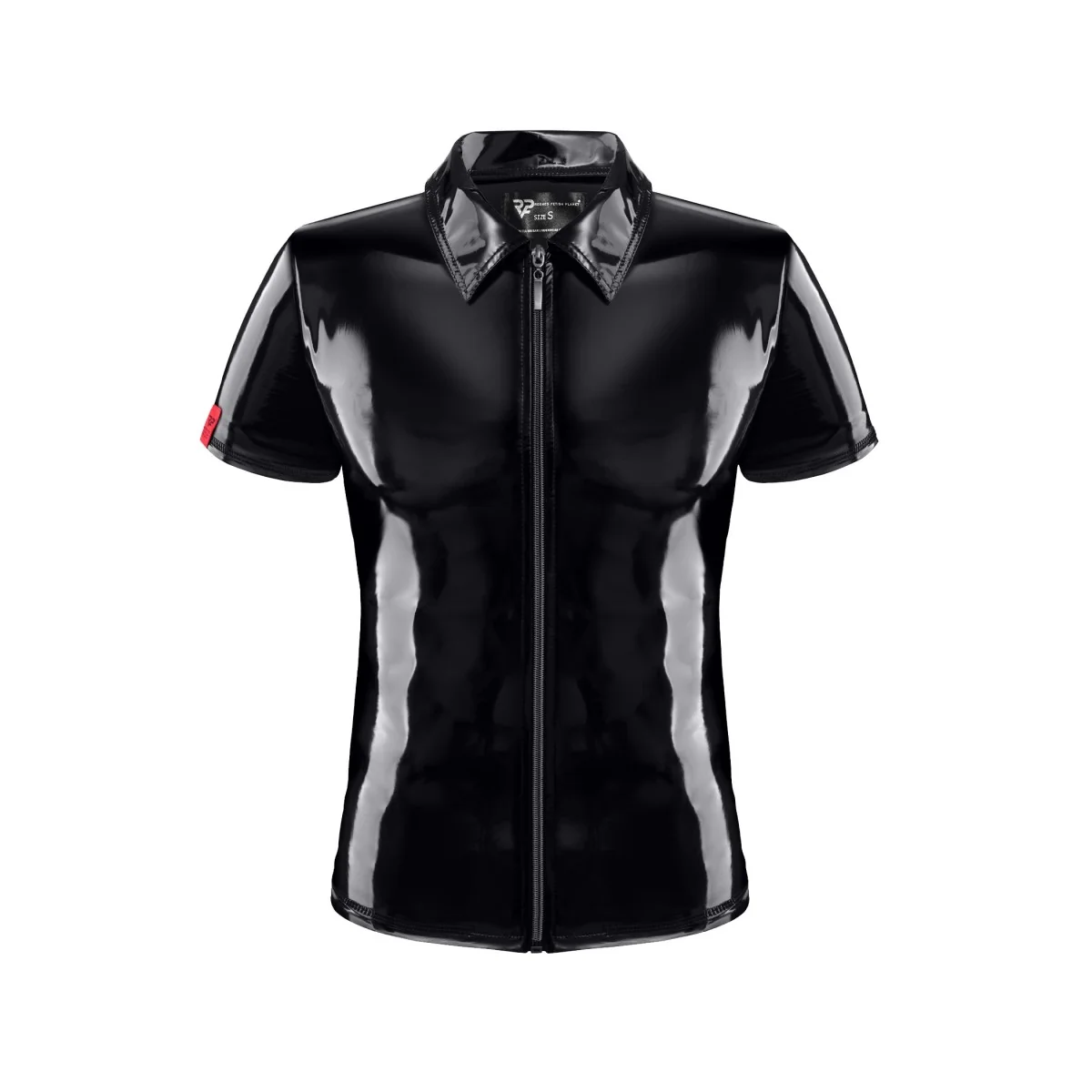 Pvc Herren Polo Shirt Rmroccopvc Schwarz von Nextgen Collection kaufen | Fesselliebe
