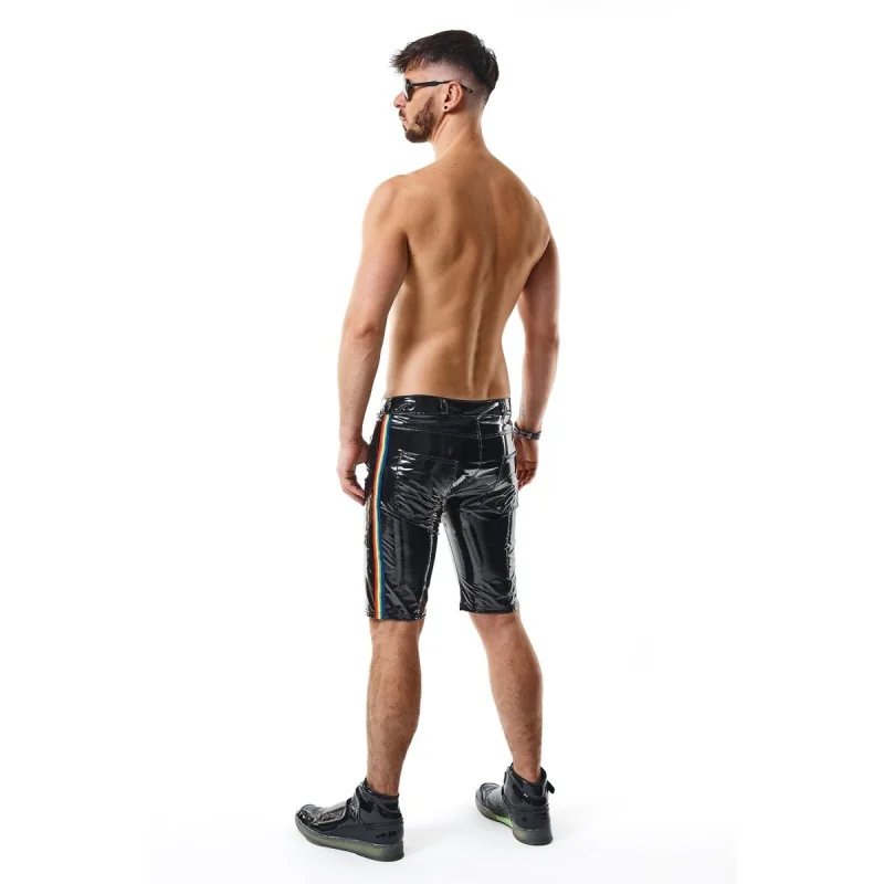 Herren Pvc Shorts Rmumbertorbw Schwarz von Pride Festih Line kaufen | Fesselliebe 2