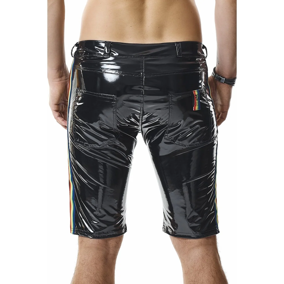 Herren Pvc Shorts Rmumbertorbw Schwarz von Pride Festih Line kaufen | Fesselliebe
